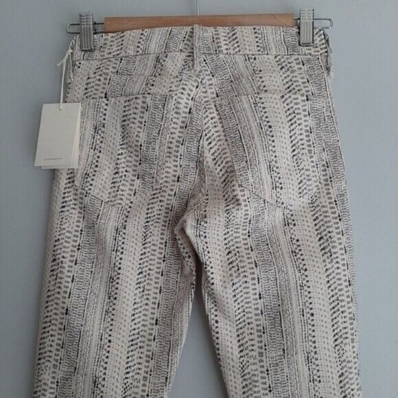 MOTHER Looker Ankle Fray Slipstream in Silver Strand Slim Jeans Sz 24 - Picture 9 of 15